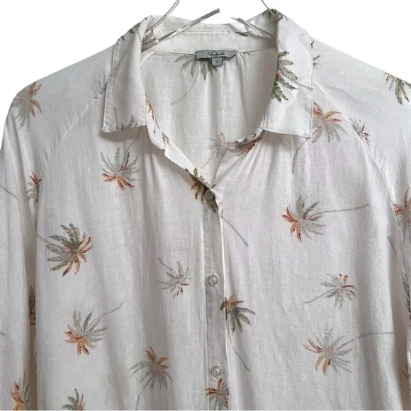 Rails White Floral Button Down Shirt - Picture 3 of 5